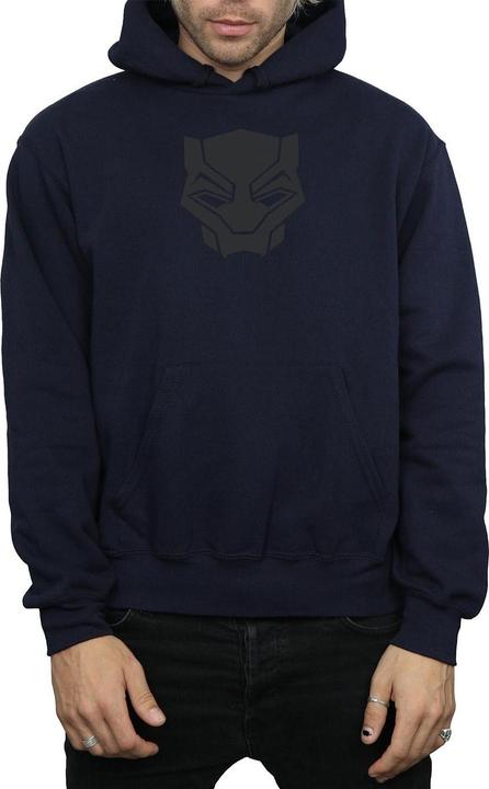 Black Panther Schwarz auf Schwarz Hoodie