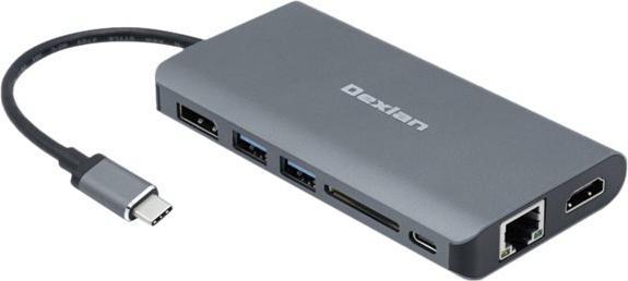 Actual product image Dexlan USB 3.1 Gen. 1 Type C Docking Station with Power Delivery (USB-C, 3 Ports)