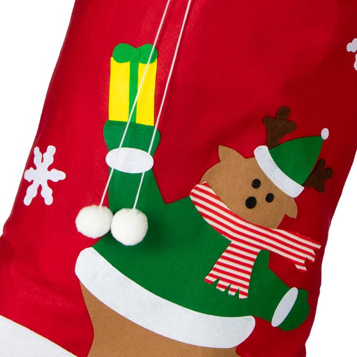 Immagine prodotto Com-four Confezione da 3 sacchetti di Babbo Natale (Borsa da regalo, 3 x)