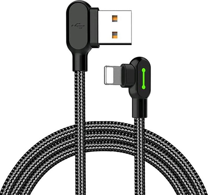 Actual product image Mcdodo USB to Lightning cable, CA-4679, angled, 3m (black) (3 m)