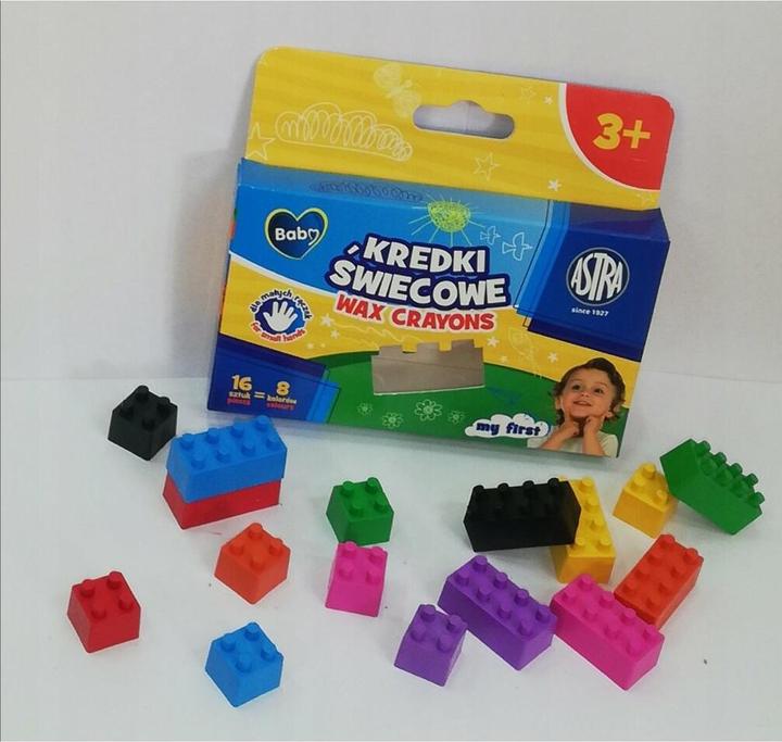 Image du produit Astra BABY Wachs-Knochen 16 Stück, 8 Farben (Multicolore, 16 x)