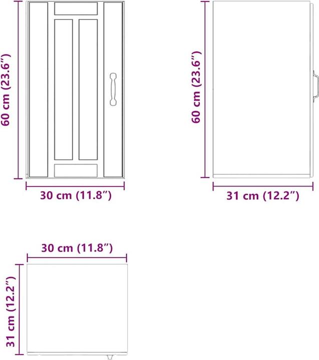 Image du produit VidaXL Madlene (30 x 31 x 60 cm)