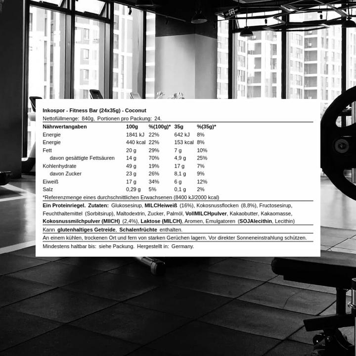 Produktbild Inkospor Fitness Bar (Kokosnuss, 1 Stk., 982 g)