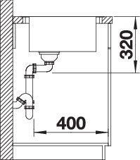 Actual product image Blanco Andano XL 6 S-IF Compact (Top-mounted sink, 86 cm, 50 cm)