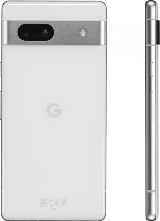 Produktbild Google Pixel 7a (128 GB, Snow, 6.10", SIM + eSIM, 64 Mpx, 5G)