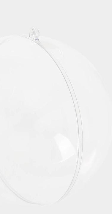 Image du produit I Am Creative Boule en plastique, à remplir pour Noël et les décorations, ø 140 mm, 2 pcs.