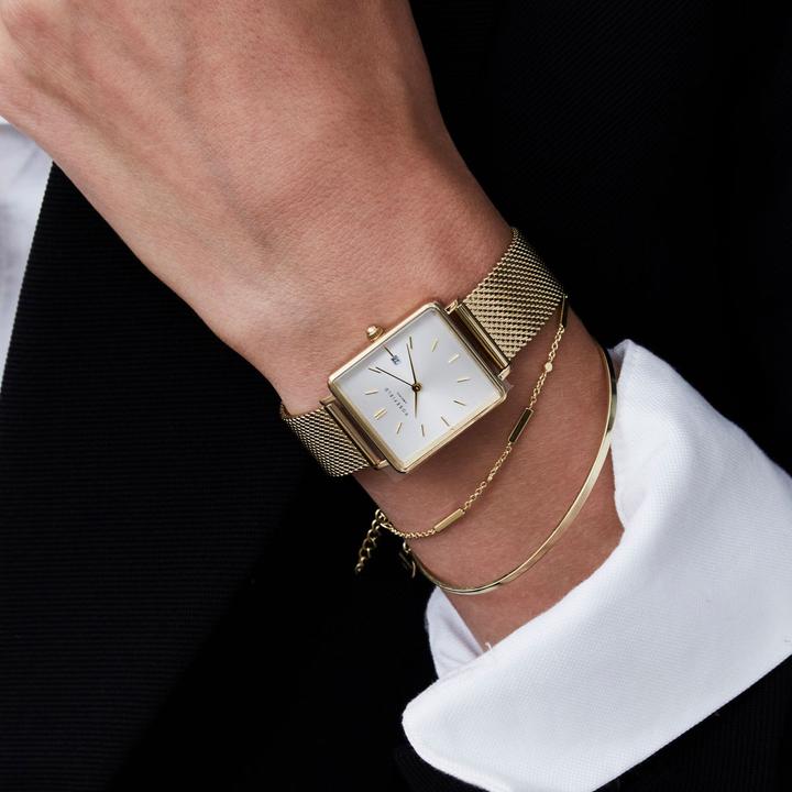 Image du produit Rosefield The Boxy Mesh Gold (Montre analogique, 26 mm)