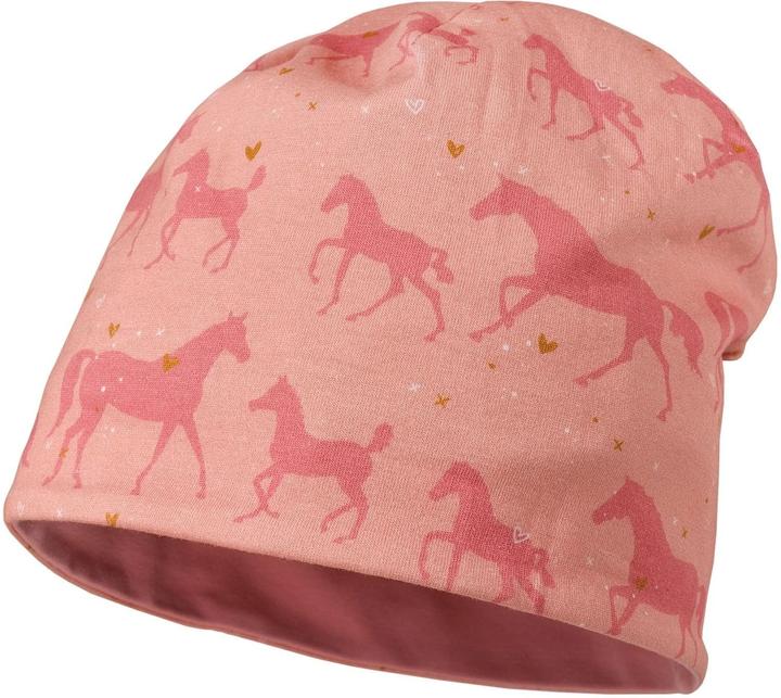 Actual product image Maximo Mütze Beanie reversible Horses Gr. 51 - 53 (51 - 53)