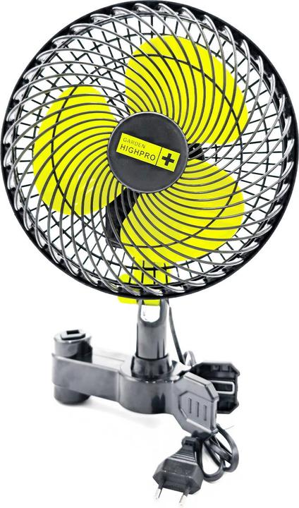 Garden HighPro GHP Ventilatore oscillante professionale a clip 20cm 20W