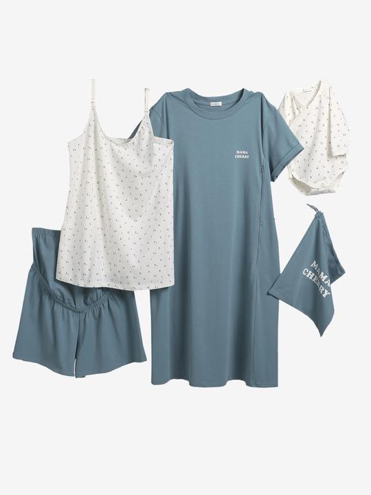 Image du produit Vertbaudet Geschenk-Set für Mama & Baby: Loungewear & Body im Stoffbeutel (40)
