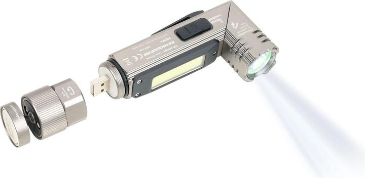 Troika ECO KNICKLICHT PRO Taschenlampe Knicklampe multifunktional, titanfarben (14.90 cm, 200 lm)