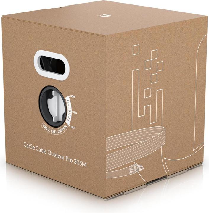 Produktbild Ubiquiti UniFi Outdoor Kabel Cat 5e, STP, 305 m, Weiss (STP, CAT5e, 305 m)