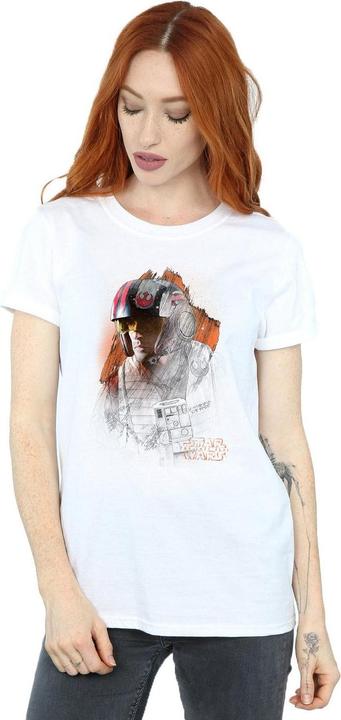 Image du produit Star Wars - T-shirt THE LAST JEDI POE DAMERON BRUSHED - Femme (3XL)
