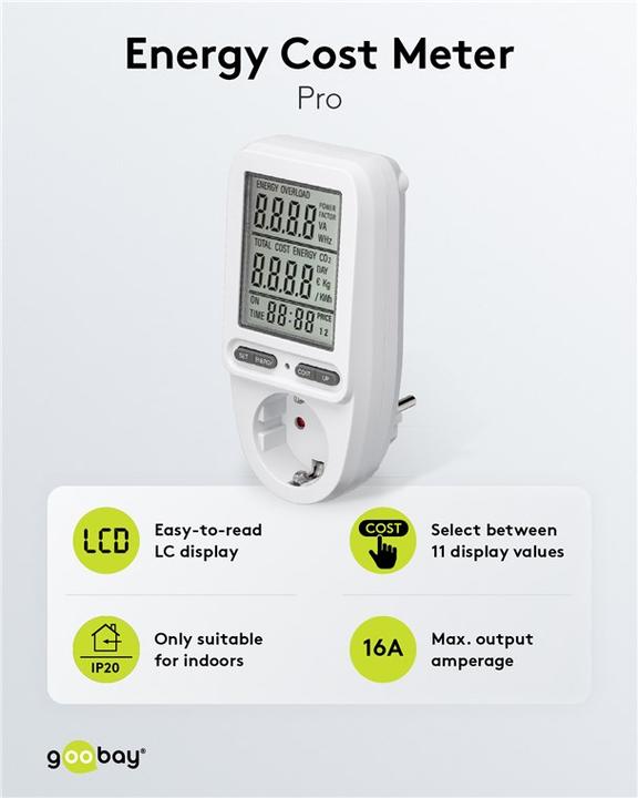 Produktbild Goobay Energiekostenmessgerät Pro