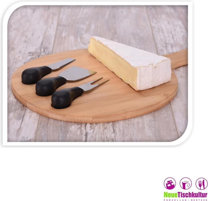 Produktbild neuetischkultur Käse-Set, Brett mit Messer