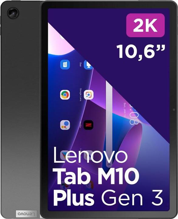 Image du produit Lenovo Tab M10 Plus (3rd Gen) 4G 128 GB 26 9 cm (10.6 pouces) Qualcomm Snapdragon 4 GB Wi-Fi 5 (802.11 (4G, 10.61", 4 Go, Gris)