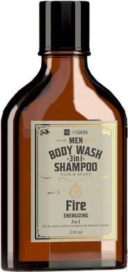 Image du produit Hiskin Hiskinmen Whisky 3-en-1 Body Wash and Shampoo For Hair And Beard Fire 330ml (330 ml)