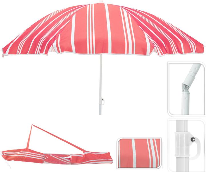 Actual product image Inda-Exclusiv Parasol Beach umbrella Ø1.80m Polyester foldable UV protection