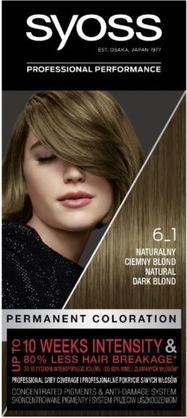 Actual product image Syoss Permanent Coloration Permanent Coloration Permanent Colouring Hair Dye 6.1 Natural Darkonde (6.1 Natural Darkonde)