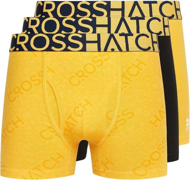 Crosshatch Mens Typan Boxer Shorts (Pack of 3)