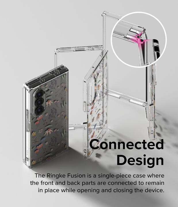 Produktbild Ringke Case for Galaxy Z Fold 6 FUSION DESIGN DRY FLOWERS (Samsung Galaxy Z Fold6)