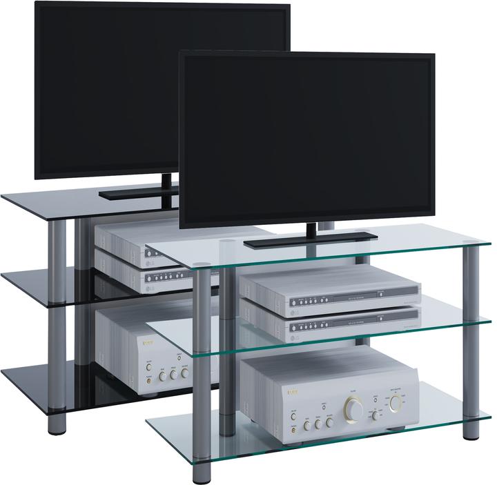 Silver-black glass