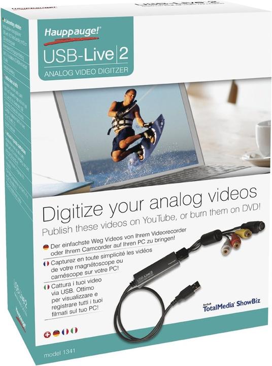 Image du produit Hauppauge USB-Live-2 (USB 2.0, signal TV analogique)