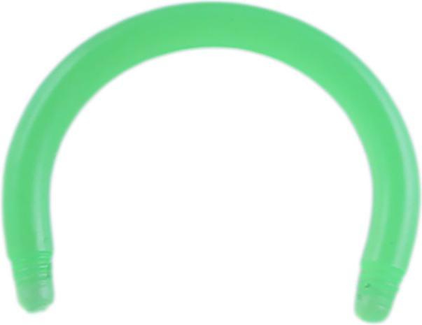 Actual product image Star Piercing Micro Circular Barbell Rod green (Acrylic, without brass)