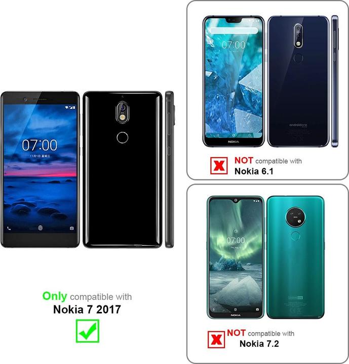 Image du produit Cadorabo Chaîne de téléphone portable pour Nokia 7 2017 Necklace Coque
