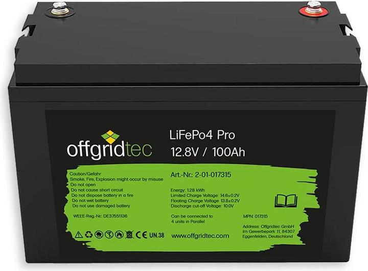Produktbild Offgridtec ® Autark Pro M 200W Solaranlage - 1500W AC Leistung 100Ah LiFePO4 Akku (100 W)
