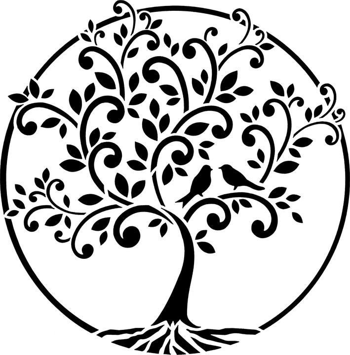 Produktbild Viva Decor Schablone "Baum des Lebens", DIN A4