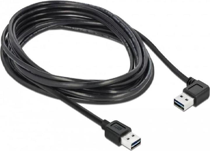 Produktbild Delock USB2.0 Easy Kabel, A-St.-A.St., gewinkelt (5 m, USB 2.0)