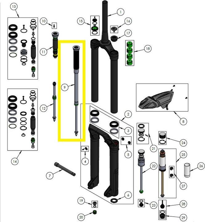 Image du produit DVO Cartouche d'amortissement, Onyx 38 D1