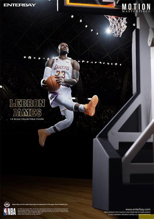 Actual product image Enterbay NBA Collection figurine Motion Masterpiece 1/9 LeBron James (LA Lakers) 23 cm