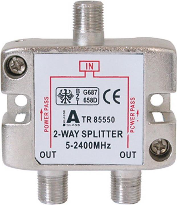 Produktbild Shiverpeaks BASIC-S SAT Verteiler, 2-fach, 5-2400 MHz 3 x F-Kupplung, BZT (Antennenkabel)