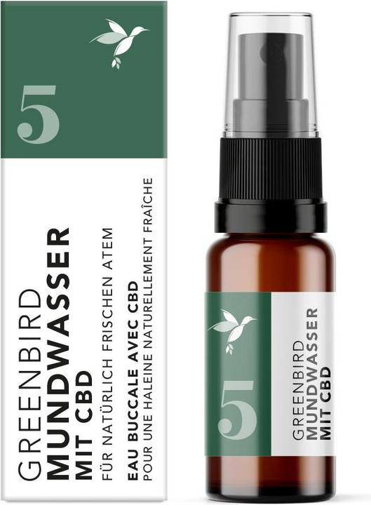 Produktbild Greenbird Mundwasser mit CBD 5 liq (10 ml, Mundspülung)