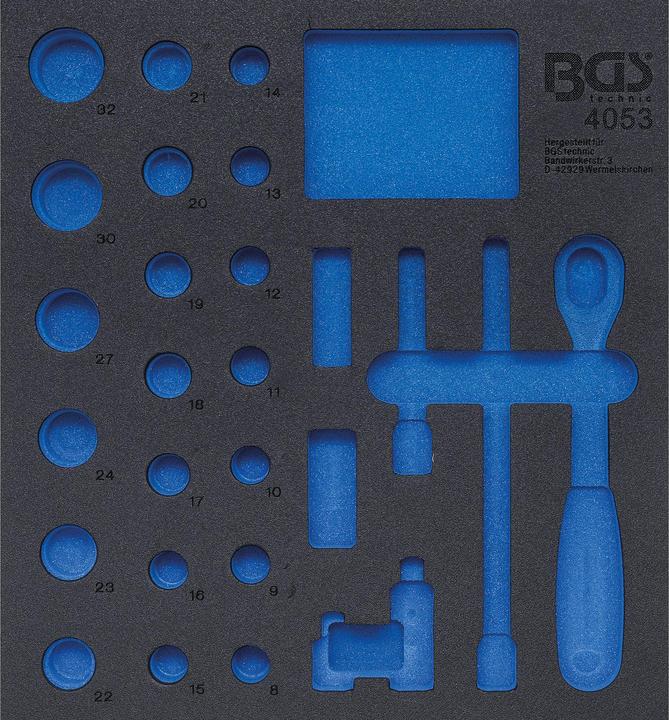 Actual product image BGS Tool Tray 2/3, empty for 4053