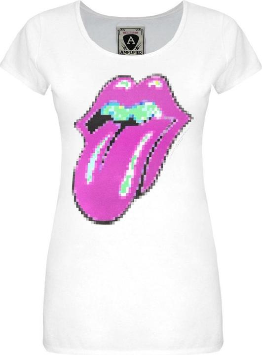 Immagine prodotto Amplified Pixel Lick Maglietta The Rolling Stones Donna (S)