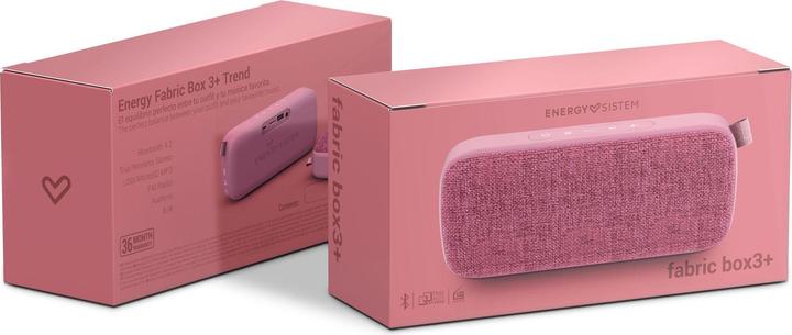 Produktbild Energy Sistem Box 3+ Tragbarer Stereo-Lautsprecher Pink 6 W (9 h, Akkubetrieb)