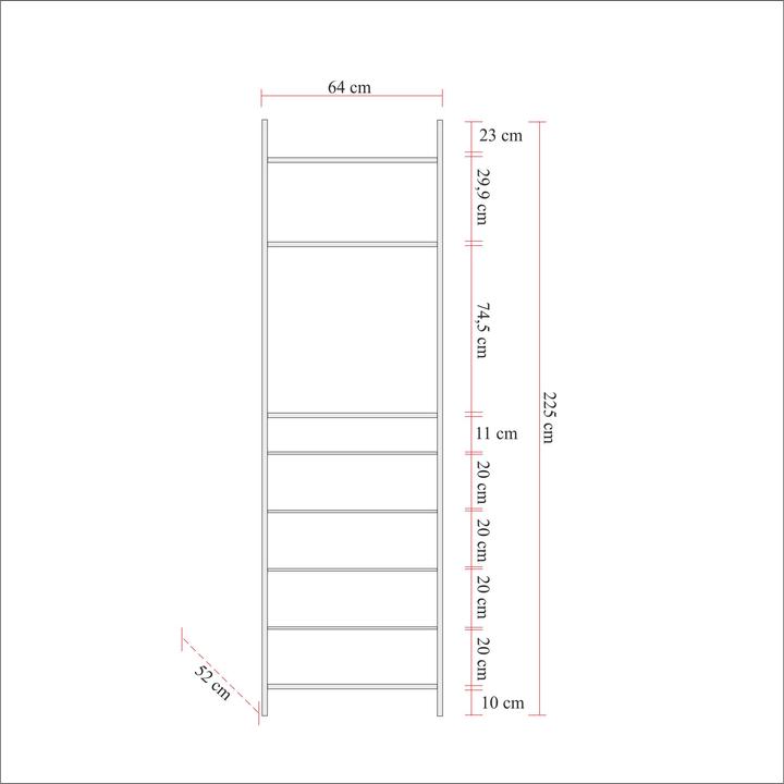 Immagine prodotto Hanah Home Axel (64 x 52 x 225 cm)