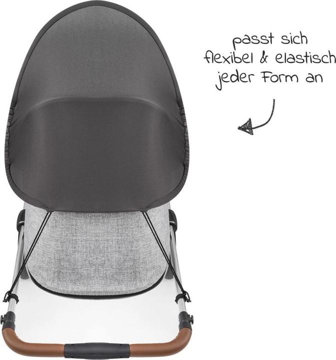 Produktbild Zamboo Sonnenschutz Universal Sonnendach für Kinderwagen und Buggy - Dunkelgrau
