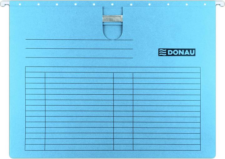 Image du produit Donau Dossier suspendu avec fermeture à bande de remplissage, A4, 230g/m2, bleu