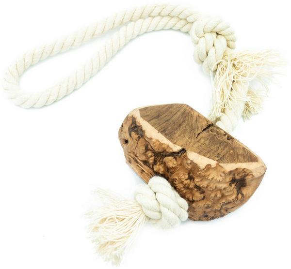 Immagine prodotto 4Dogs Original Corda giocattolo LOOP XL, radice di erica, 50cm,625g (Giocattolo di attività per cani)