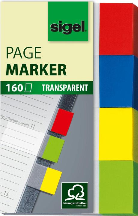 Image du produit Sigel Notes repositionnables Transparent (20 x 50 mm)