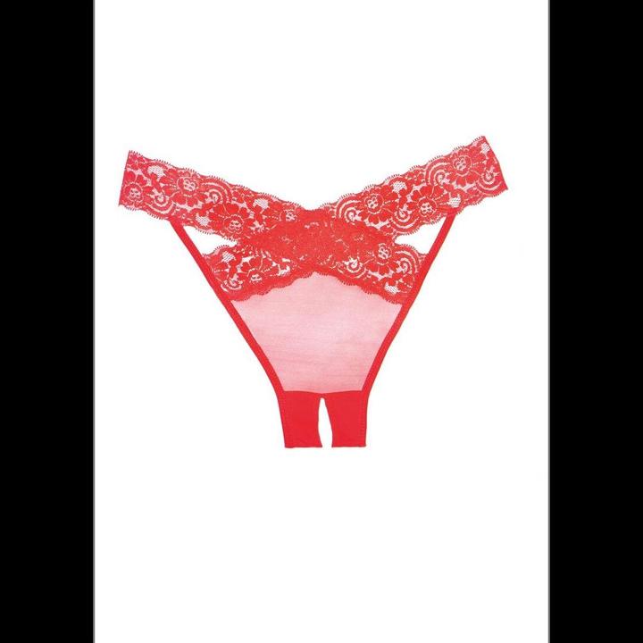Produktbild Allure Desire Panty ( Crotchless ) - Red (One Size)