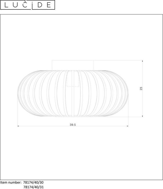 Actual product image Lucide Manuela (E27)