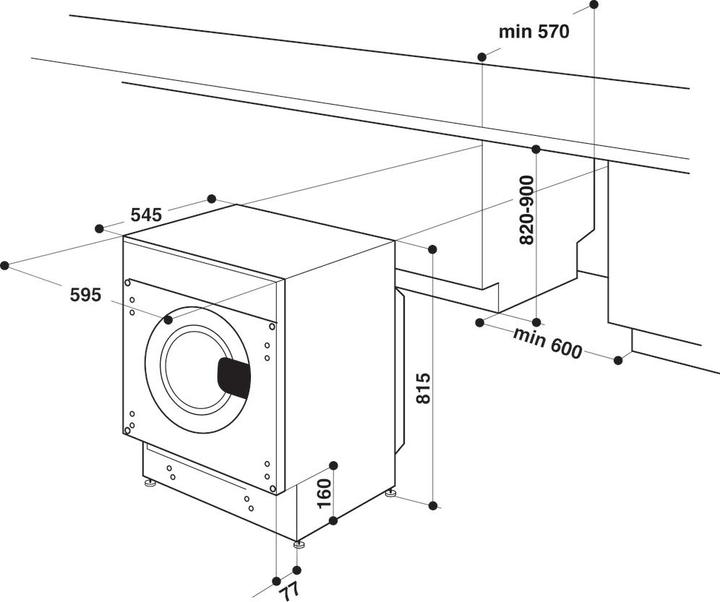 Produktbild Hotpoint Ariston Waschmaschine (8 kg, Links, EU-Stecker)