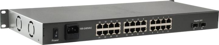 Produktbild LevelOne Switch 24x FE FGP-2602 2xGSFP 24xPoE (26 Ports)