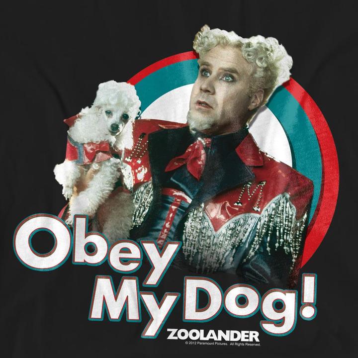 Image du produit Zoolander - T-shirt OBEY MY DOG - Adulte (M)