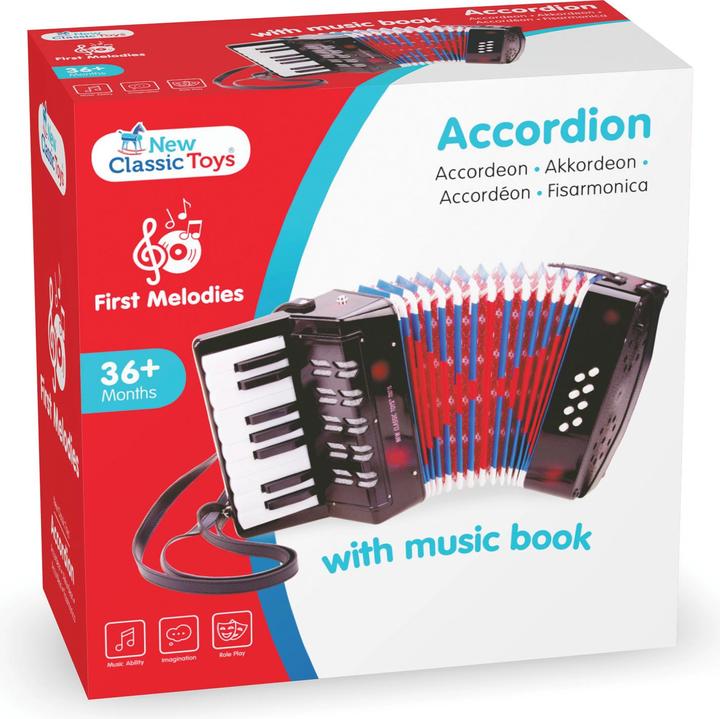 Produktbild New Classic Toys Akkordeon (Englisch, Französisch, Deutsch, Niederländisch)